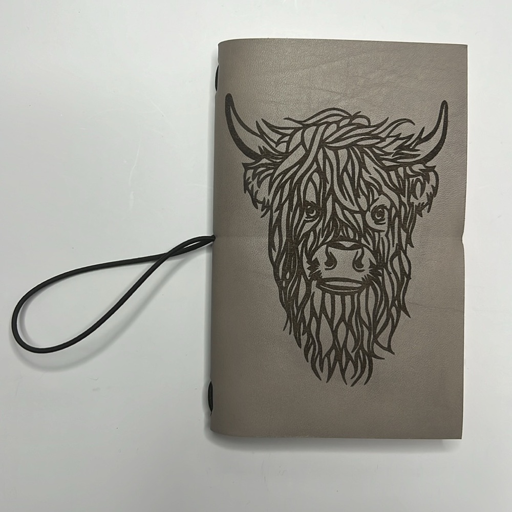 Hand Crafted Custom Laser Engraved Leather Midori Style Journal Notebook Cover